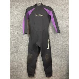 Lemorecn Wetsuit Women S Black Purple NEW 3/2mm Full Body Surfing Diving Suit